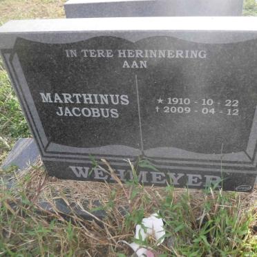 WEHMEYER Marthinus Jacobus 1910-2009