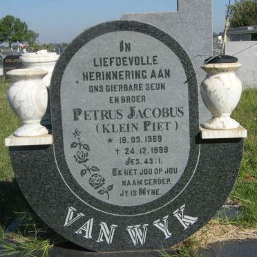 WYK Petrus Jacobus, van 1969-1999