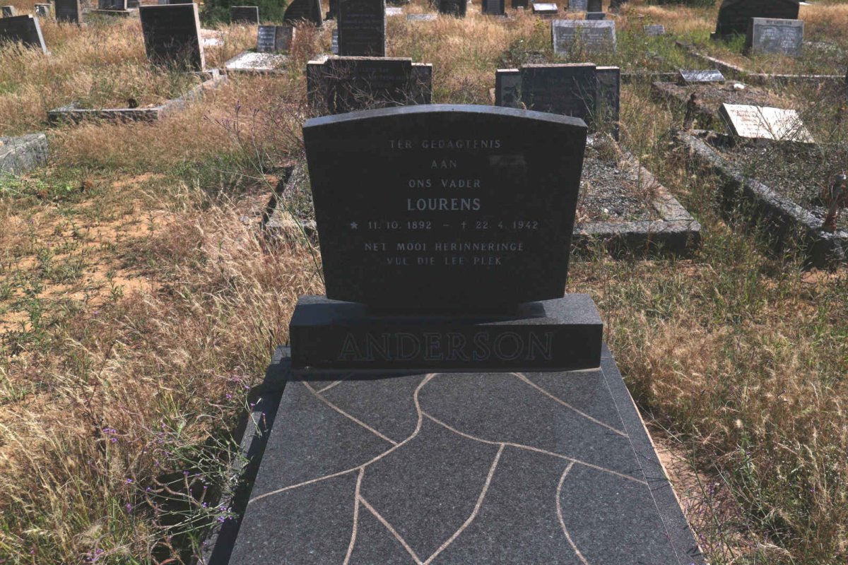 ANDERSON Lourens 1892-1942
