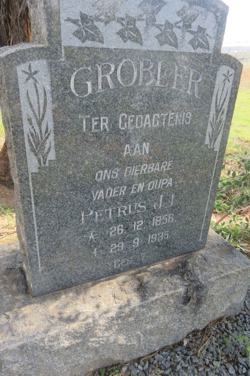 GROBLER Petrus J.J. 1858-1935
