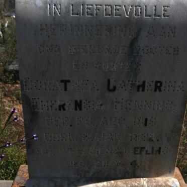 HENNING Dorothea Catharina Emerentia 1916-1939
