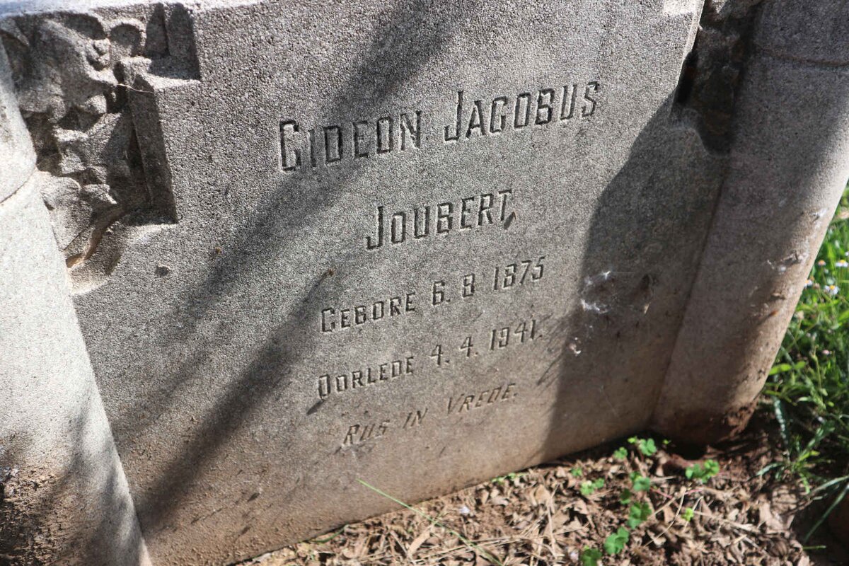 JOUBERT Gideon Jacobus 1875-1941