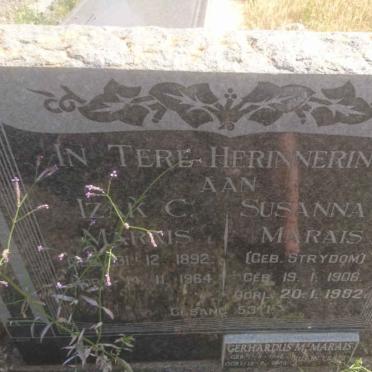 MARAIS Izak C. 1892-1964 &amp; Susanna E. STRYDOM 1906-1982 :: MARAIS Gerhardus M. 1942-2000