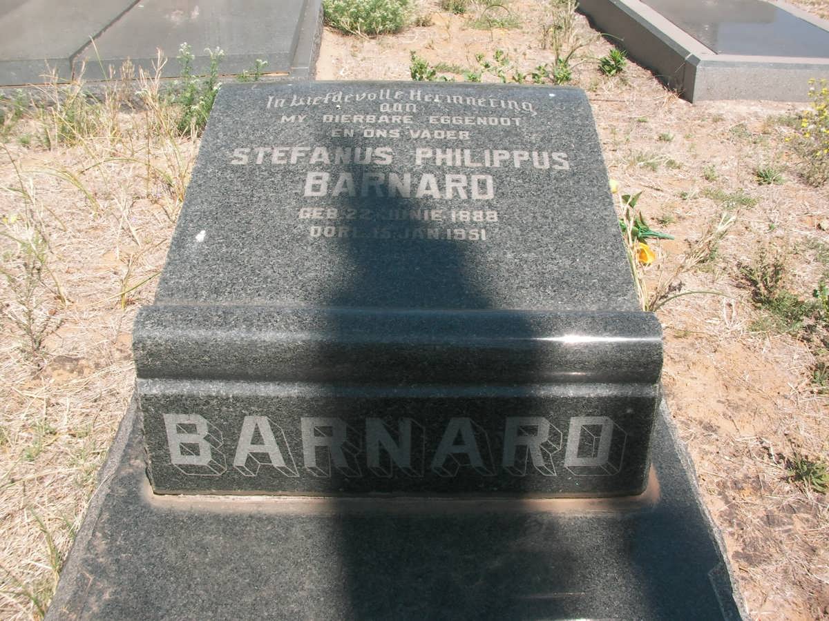 BARNARD Stefanus Philippus 1888-1951