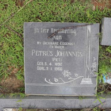 BILJON Petrus Johannes, van 1892-1960 &amp; Anna Maria WESSELS 1898-1987 