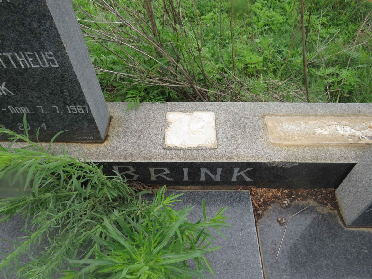 BRINK Johannes Mattheus 1890-1967 &amp; SWART Anna M.A. Formerly BRINK nee WELMAN 1892-1973