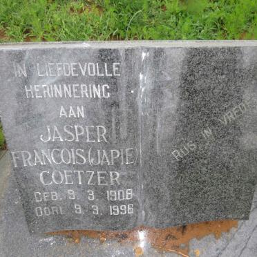 COETZER Jasper Francois 1908-1996