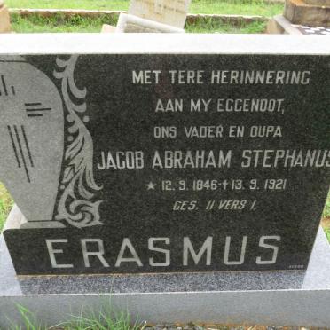 ERASMUS Jacob Abraham Stephanus 1846-1921