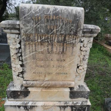 ERASMUS Gertruida nee JORDAAN 1885-1926