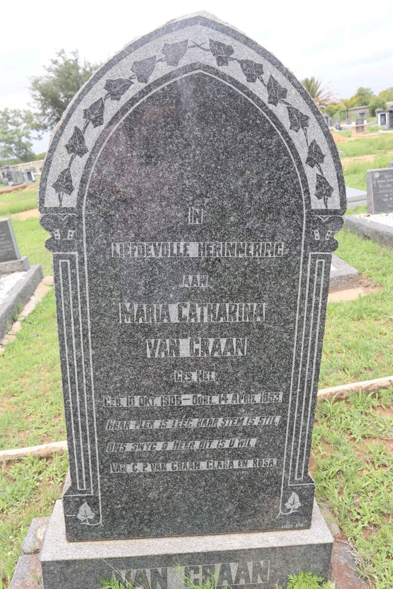 GRAAN Maria Catharina, van nee NEL 1906-1953