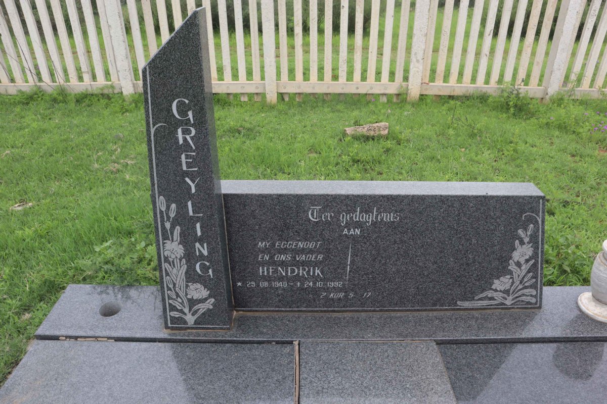 GREYLING Hendrik 1940-1992