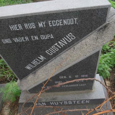 HUYSSTEEN Wilhelm Gustavus, van 1916-1976 