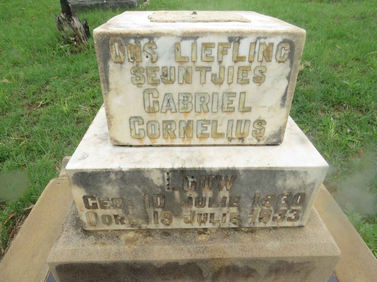 LOUW Gabriel Cornelius 1930-1933