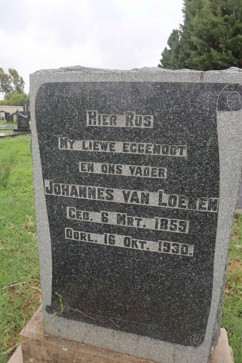 LOENEN Johannes, van 1859-1930