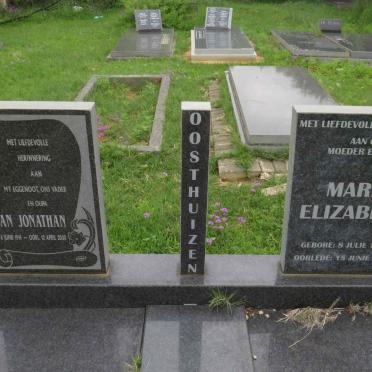 OOSTHUIZEN Jan Jonathan 1914-2000 &amp; Maria Elizabeth 1919-2005