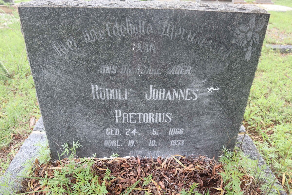 PRETORIUS Rudolf Johannes 1866-1953