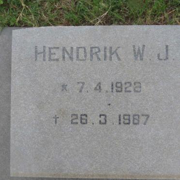 PIETERSE Hendrik W.J. 1928-1987