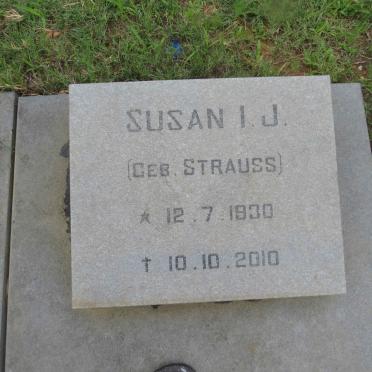PIETERSE Susan I.J. nee STRAUSS 1930-2010
