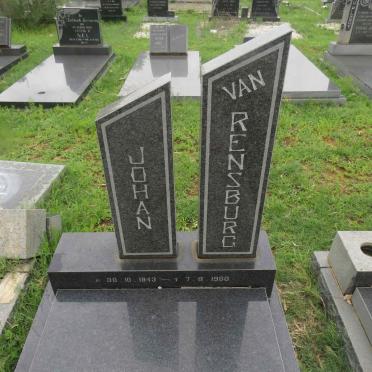 RENSBURG Johan, van 1943-1980