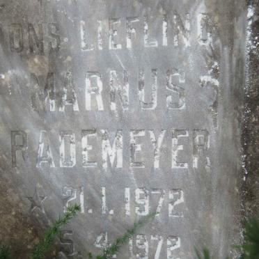RADEMEYER Marnus 1972-1972