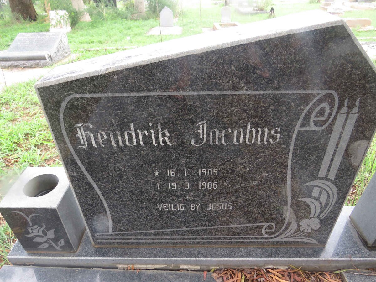 ROUX Hendrik Jacobus 1905-1986 