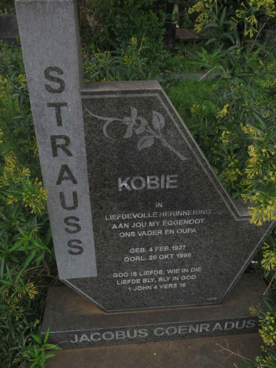 STRAUSS Jacobus Coenradus 1927-1996