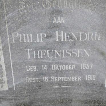 THEUNISSEN Philip Hendrik 1857-1918