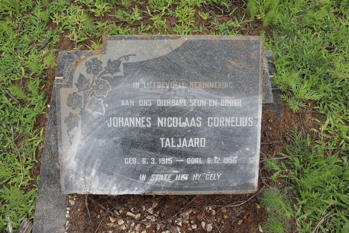 TALJAARD Johannes Nicolaas Cornelius 1915-1956