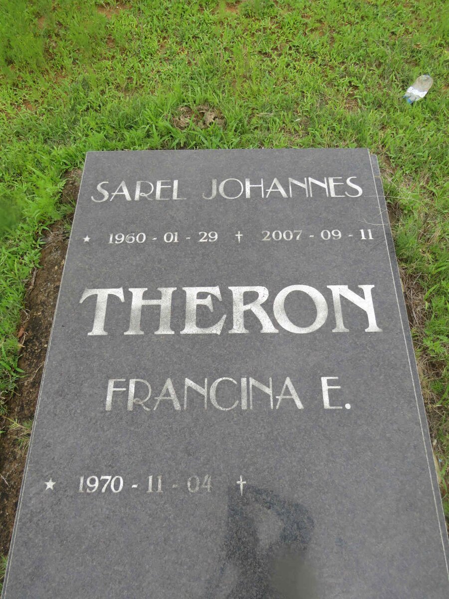THERON Sarel Johannes 1960-2007 &amp; Francina E. 1970-