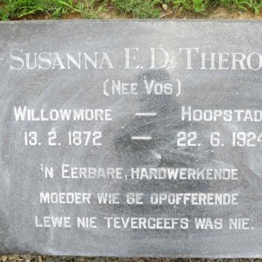 THERON Susanna E.D. nee VOS 1872-1924