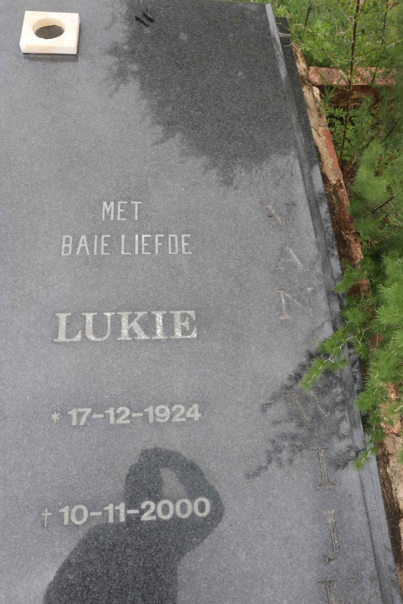 WIJK Lukie, van 1924-2000