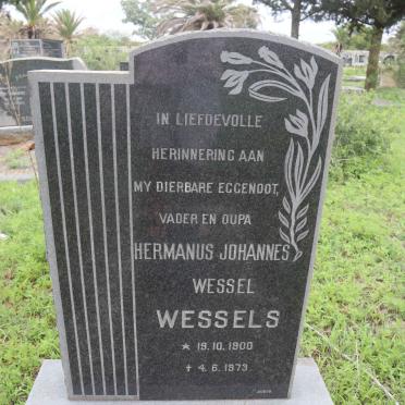 WESSELS Hermanus Johannes Wessel 1900-1973