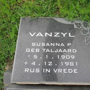 ZYL Susanna P. , van nee TALJAARD 1909-1981