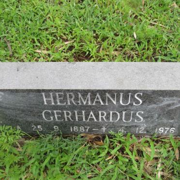? Hermanus Gerhardus 1887-1976