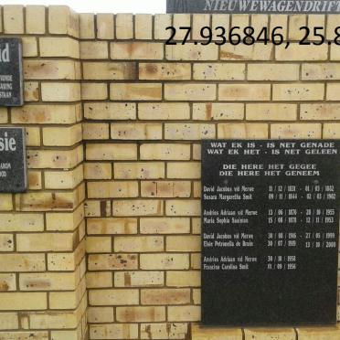 Free State, HOOPSTAD district, Hoopstad, Nieuwagendrift 52, farm cemetery