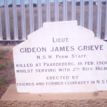 GRIEVE Gideon James -1900