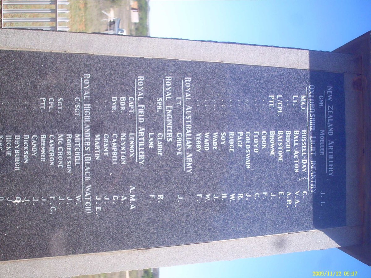 3. Imperial and Colonial forces killed at Paardeberg