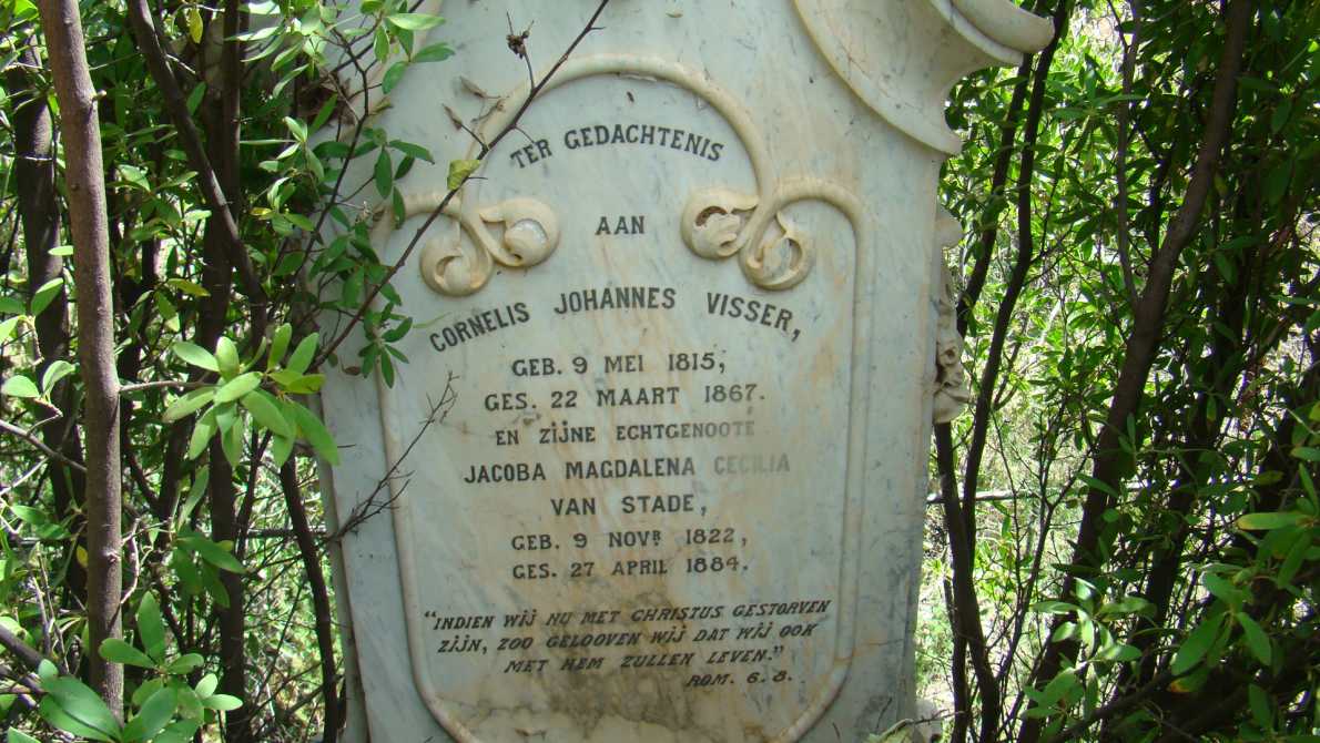 VISSER Cornelis Johannes 1815-1867 &amp; Jacoba Magdalena Cecilia VAN STADE 1822-1884