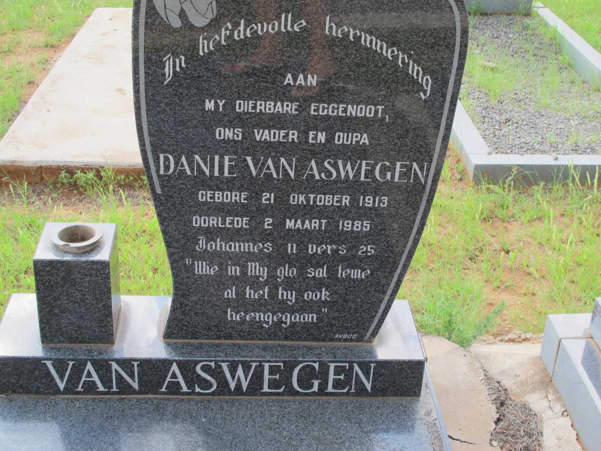 ASWEGEN Danie, van 1913-1985