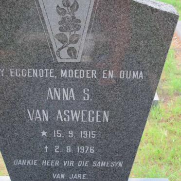 ASWEGEN Anna S., van 1915-1976