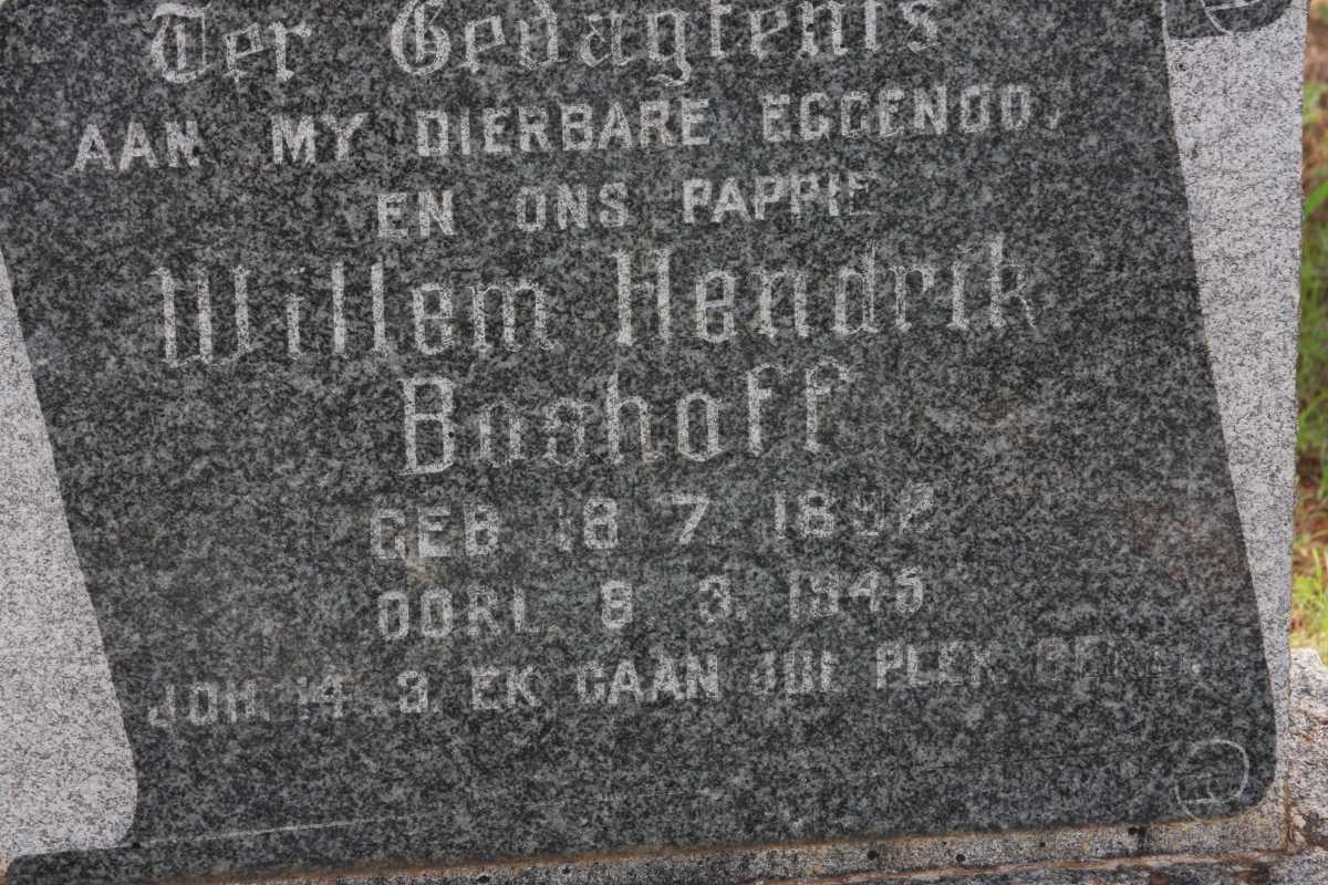 BOSHOFF Willem Hendrik 1892-1945