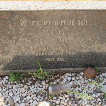 BARKHUIZEN Alida 1927-1953