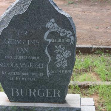 BURGER Nicolaas Josef 1919-1965