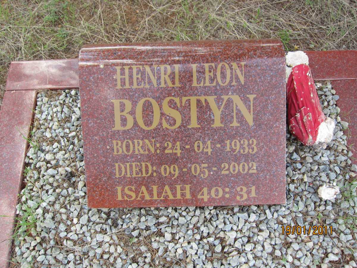 BOSTYN Henri Leon 1933-2002
