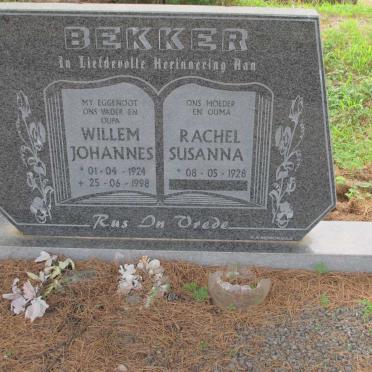 BEKKER Willem Johannes 1924-1998