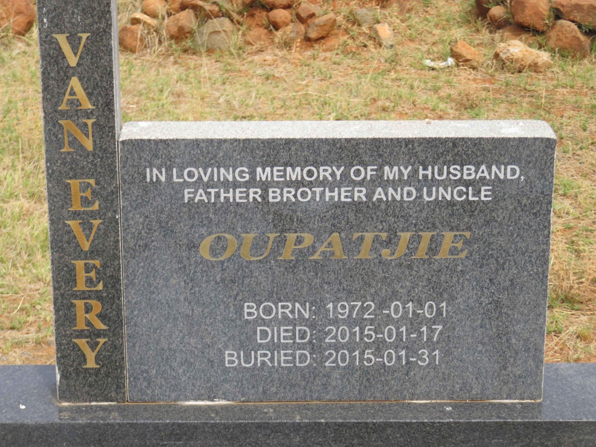 EVERY Oupatjie, van 1972-2015