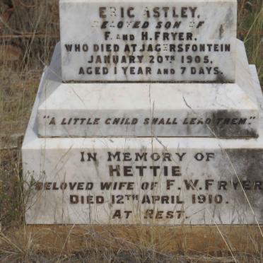 FRYER Hettie -1910 :: FRYER Eric Astley -1905