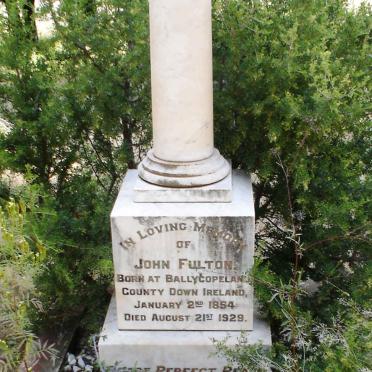 FULTON John 1854-1929