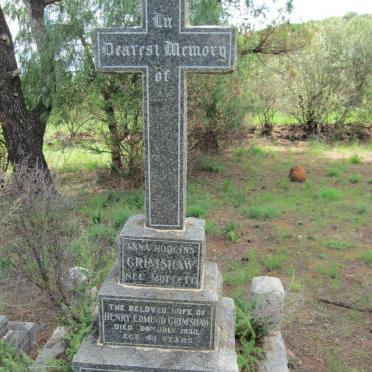 GRIMSHAW Anna Hodgins nee MOFFETT -1930