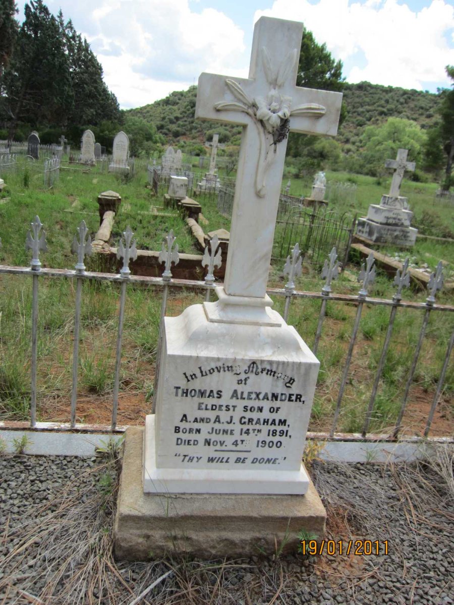 GRAHAM Thomas Alexander 1891-1900